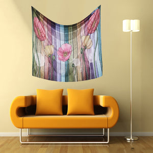 Decorative,Flower,Tapestry,Hanging,Decor,Tapestries