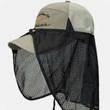 Nylon,Summer,Outdoor,Fishing,Climbing,Protection,Curved,Visor,Adjustable,Detachable,Baseball