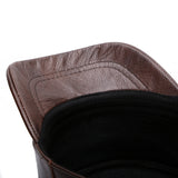 Three,Winter,Leather,Military,Cadet,Casual,Solid