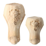 European,Solid,Carving,Furniture,Unpainted,Cabinet,Feets