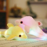 Luminous,Plush,Dolphin,Glowing,Light,Animal,Colorful,Pillow