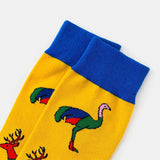 Unisex,Animal,Series,Pattern,Colourful,Patchwork,Color,Socks