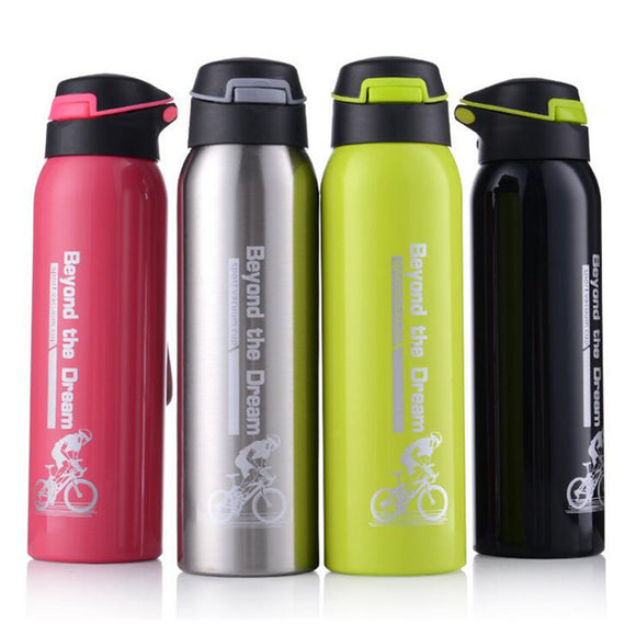 Portable,Stainless,Steel,500ML,Drink,Water,Bottle,Insulated,Straw,Water,Bottle