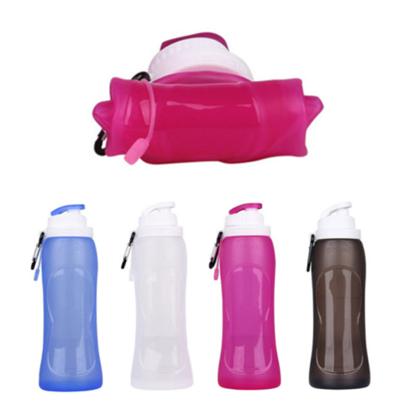 500ML,Travel,Collapsible,Silicone,Sport,Foldable,Water,Bottle,Outdoor,Camping,Hiking