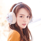 Women,Rabbit,Pattern,Earmuff,Plush,Windproof,Warmer