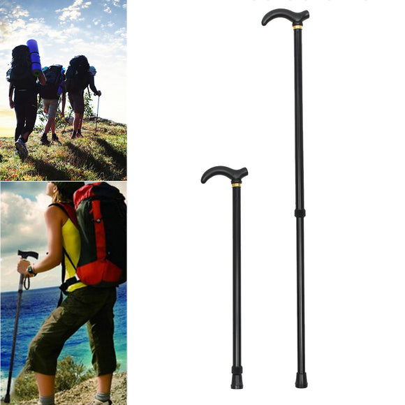 Metal,Walking,Hiking,Stick,Travel,Folding,Compact,Adjustable,Alpenstock