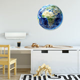 Loskii,CC092,Creative,Luminous,Earth,Africa,Clock,Clock,Quartz,Clock,Office,Decorations