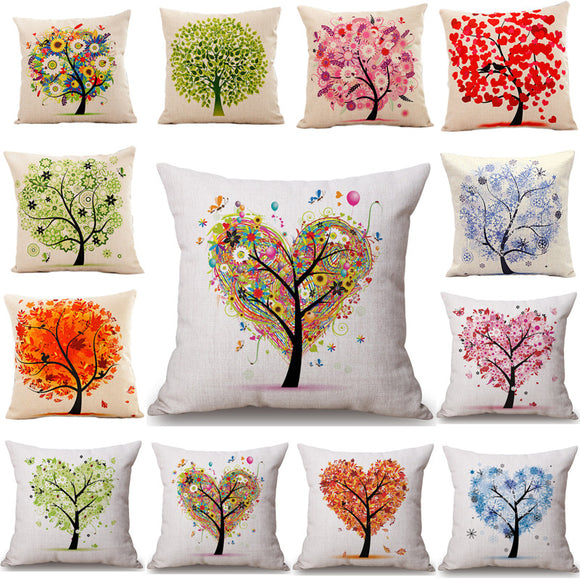 45x45cm,Decorative,Homing,Season,Cotton,Linen,Bright,Colorful,Pillowcase