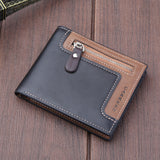 IPRee,Men's,Short,Wallet,Leather,Travel,Trifold,Credit,Holder,Purse