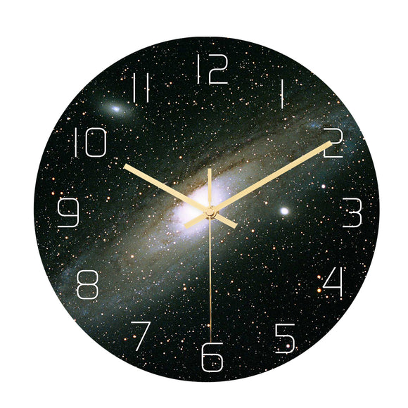 Loskii,CC019,Creative,Starry,Pattern,Clock,Clock,Quartz,Clock,Office,Decorations