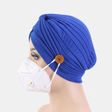 Solid,Color,Beanie,National,Style,Button,Mountable,Prevent,Strangulation,Bandana