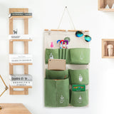 Cotton,Hanging,Organizer,Storage,Baskets,Container,Closet,Pocket