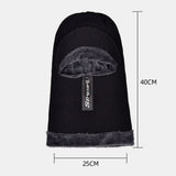 Velvet,Thick,Winter,Protection,Windproof,Zipper,Knitted
