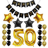 Adult,Birthday,Banner,Balloons,Party,Decorations