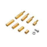 Suleve,M2.5BH1,180Pcs,Brass,Column,Standoff,Support,Spacer,Pillar,Cross,Screw,Assortment,Board