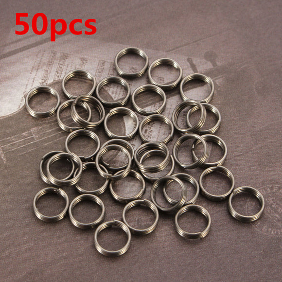 50Pcs,Stainless,Steel,Shaft,Round,Rings,Accessories
