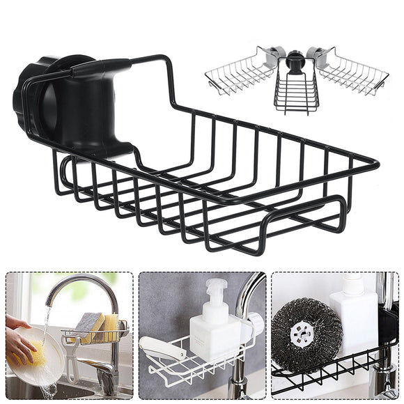 Stainless,Steel,Kitchen,Faucet,Sponge,Drain,Storage,Holder,Shelf,Storage