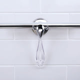 Clear,Suction,Attach,Bathroom,Shower,Window,Squeegee,Blade,Stainless,Steel,Plastic,Cleaning,Brush