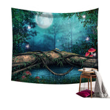 Fairy,Forest,Hanging,Tapestry,Bohemian,Hippie,Throw,Bedspread,Decor