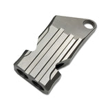 IPRee,Titanium,Alloy,Double,Whistle,Camping,Hiking,Survival,Whistle,Keychain,Whistle,Finder