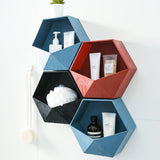 Geometric,Bathroom,Storage,Shelf,Holder,Decor,Plant,Adhesive