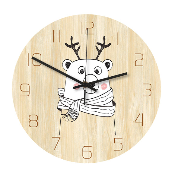 Loskii,CC049,Creative,Clock,Clock,Cartoon,Clock,Office,Decorations