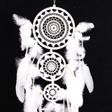 White,Flower,Dream,Catcher,Chimes,Indian,Style,Feather,Pendant,Dream,Catcher,Decorations