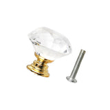 Clear,Crystal,Knobs,Kitchen,Cabinet,Drawer,Handle