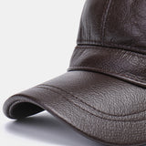 Genuine,Leather,Large,Thickness,Cotton,Windproof,Protection,Baseball