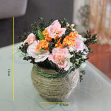 Roses,Simulation,Flower,Plant,Potted,Wedding,Dress,Decoration