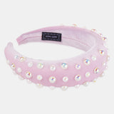 Pearl,Sponge,Headband,Multicolor,Ladies,Headband