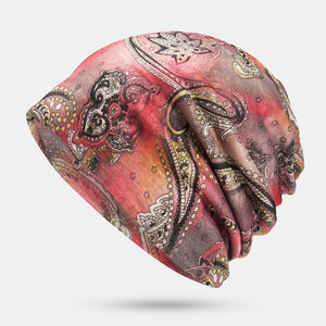Women,Printing,Turban,Casual,Summer,Outdoor,Gaiter,Elastic,Beanie