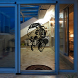 Hallowen,Skull,Showcase,Glass,Window,Decor,Sticker,Party,House,Decoration