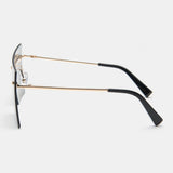 Unisex,Gradient,Color,Square,Frameless,Fashion,Protection,Sunglasses