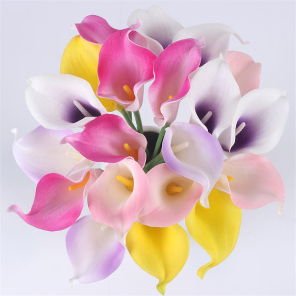 Natural,Touch,Flower,Bouquet,Calla,Wedding,Flower,Party,Decorations