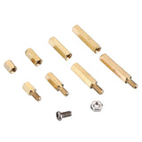 Suleve,M3BH9,180Pcs,Brass,Column,Standoff,Support,Spacer,Pillar,Stainless,Steel,Screws,Board
