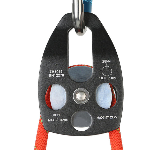 XINDA,Aluminum,Alloy,Emergency,Rescue,Climbing,Pulley,Pulley,Hoisting,Bearings,Security,Pulley