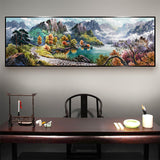 Drill,Diamond,Scenery,Embroidery,Painting,Decorations