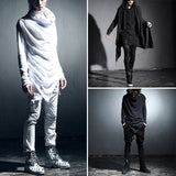 Men's,Gothic,Sleeve,Asymmetric,Shirt,Spring,Autumn,Comfortable,Hiking,Travel