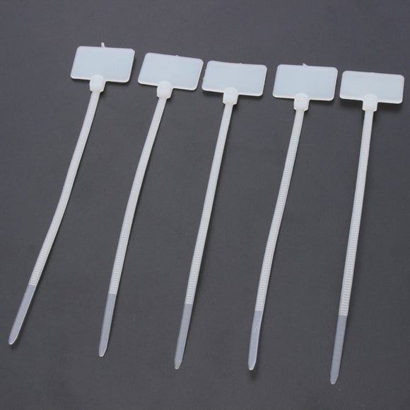 100pcs,White,Nylon,Cable,Label,Strap,Strip,Marking,3X100mm