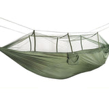 260x140cm,Double,People,Mosquito,Hammock,Camping,Garden,Sleeping,Hanging,Carabiners,Storage