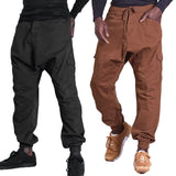 Cargo,Pants,Men's,Elastic,Waist,Loose,Slacks,Joggers,Harem,Pants