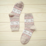 Women,Thickened,Socks,Pattern,Christmas,Stockings