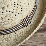 Outdoor,Handmade,Woven,Straw,Protection,Short,Brimmed,Fedora,Visor