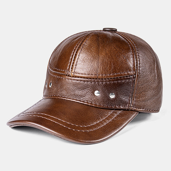 Genuine,Leather,Thickness,Cotton,Protection,Large,Windproof,Baseball