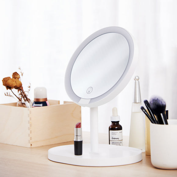 Protable,Touch,Light,Makeup,Mirror,Rechargeable,White,Desktop,Decor