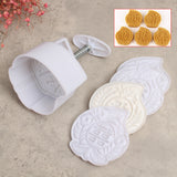 Stamps,Peach,Shape,Mooncake,Baking,Mould,Pastry