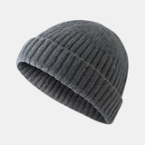 Knitted,Solid,French,Brimless,Retro,Skullcap,Sailor