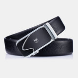 BULLCAPTAIN,Genuine,Leather,First,Layer,Leather,Business,Casual,Automatic,Buckle,Leather