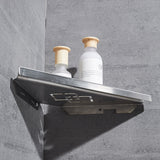 Bathroom,Shelves,Brushed,Nickel,Stainless,Steel,Bathroom,Shelf,Bracket